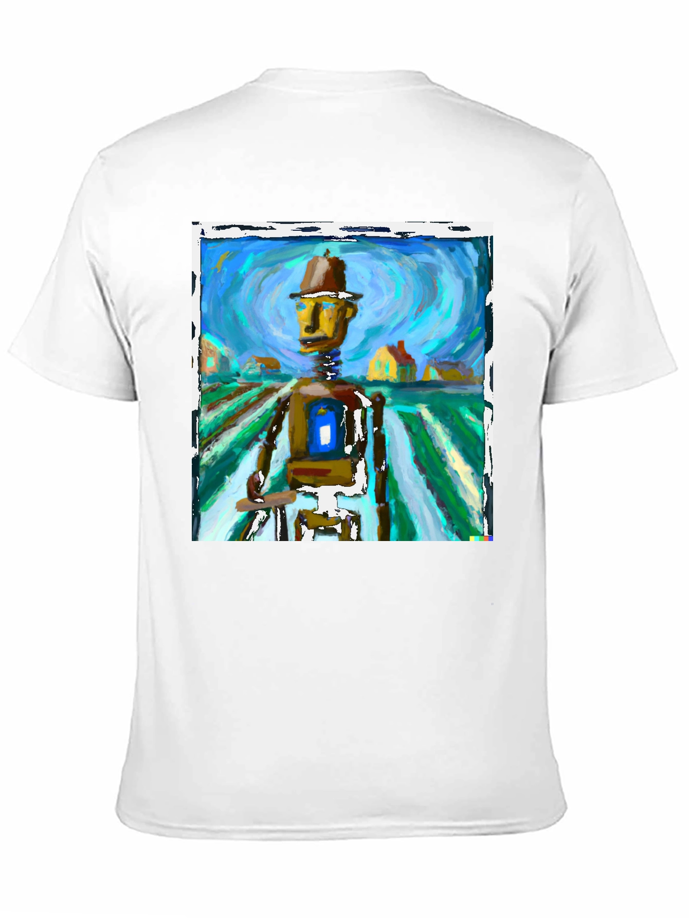 Abstract Robot Art Tee