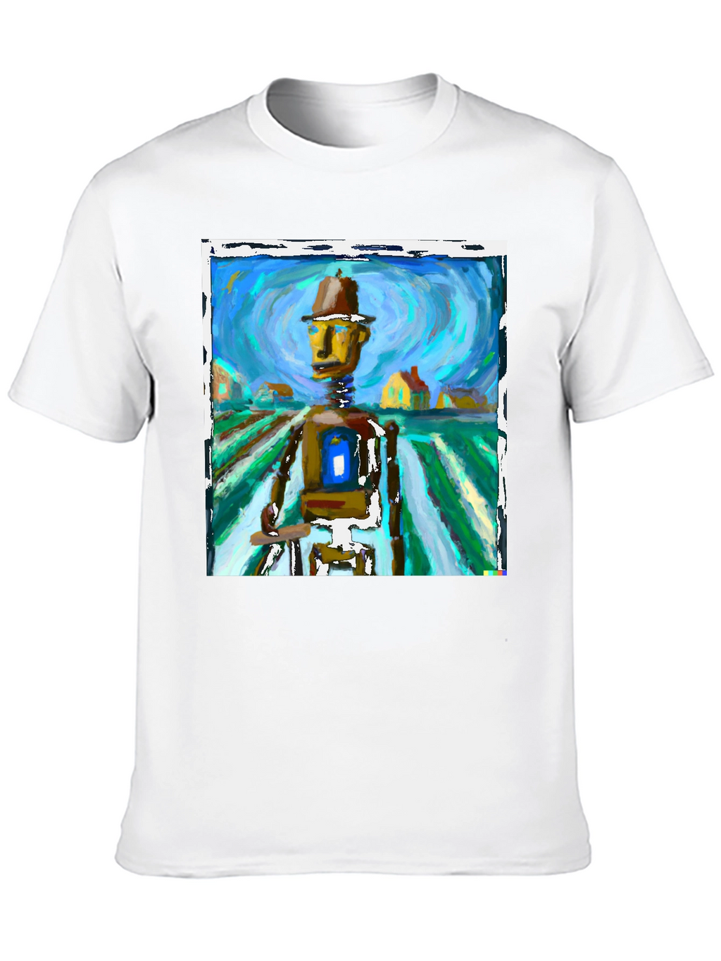 Abstract Robot Art Tee