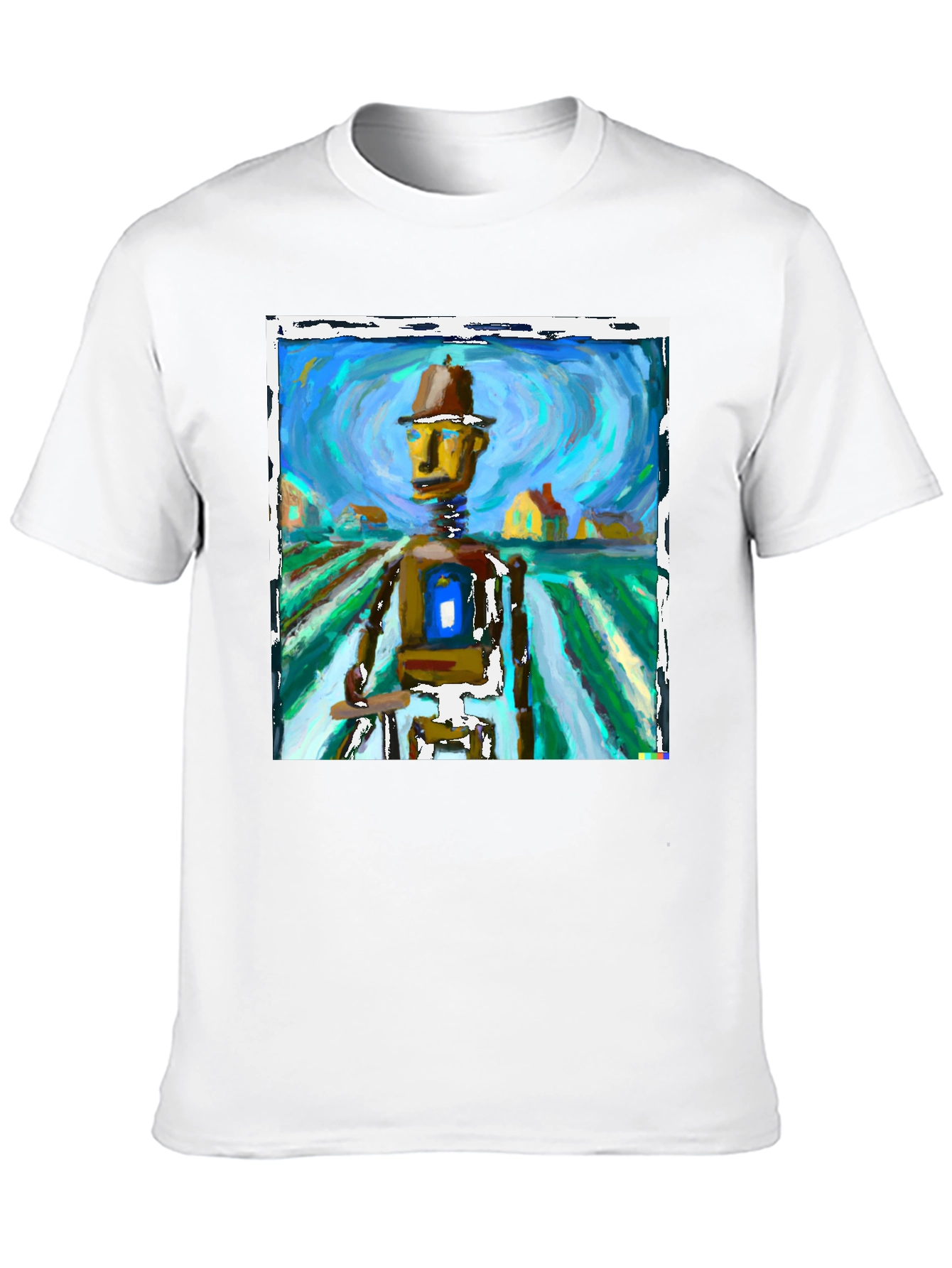 Abstract Robot Art Tee