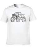 Monster Truck Outline Graphic Tee - Black