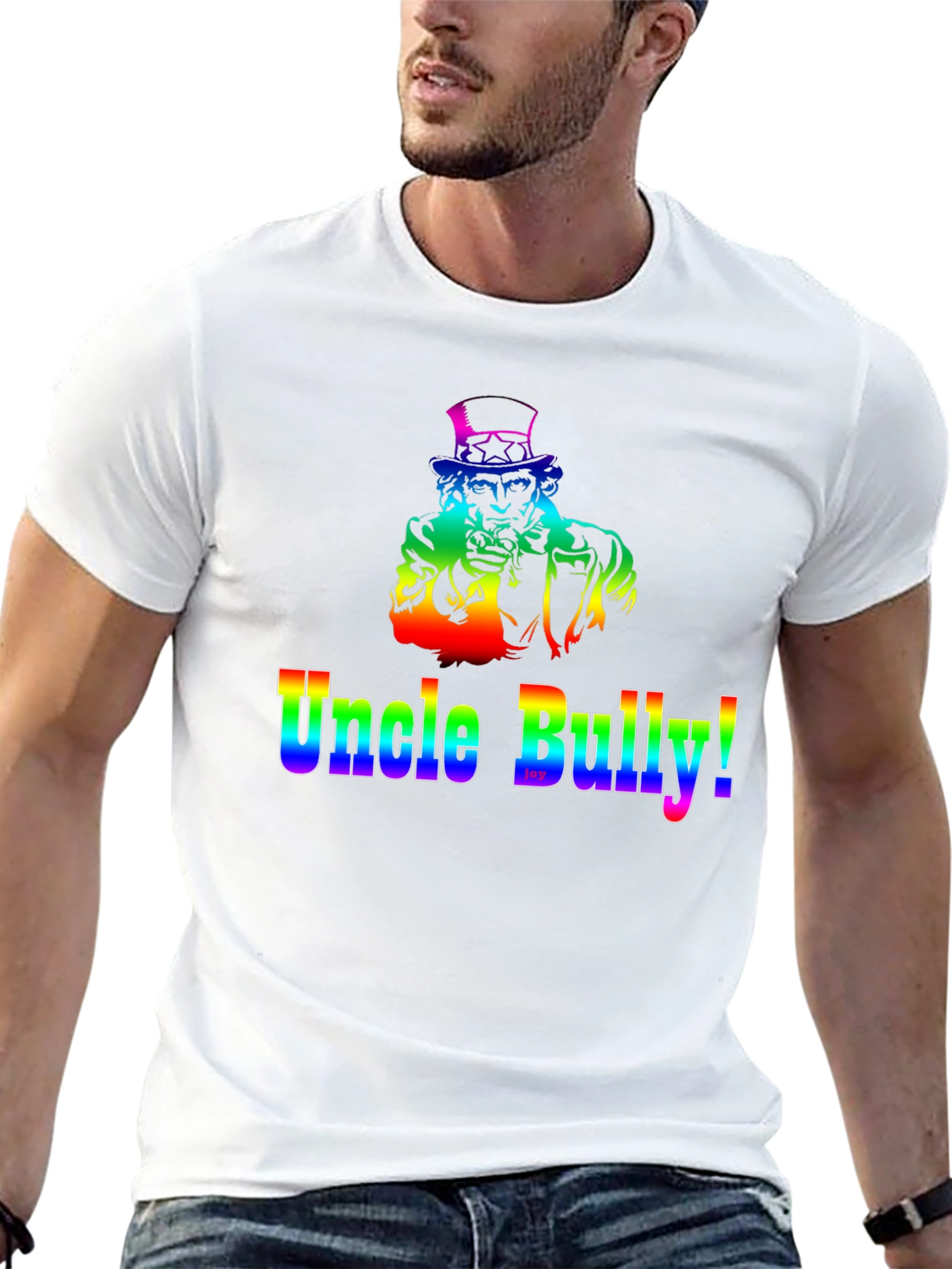Uncle Bully Rainbow Graphic T-Shirt
