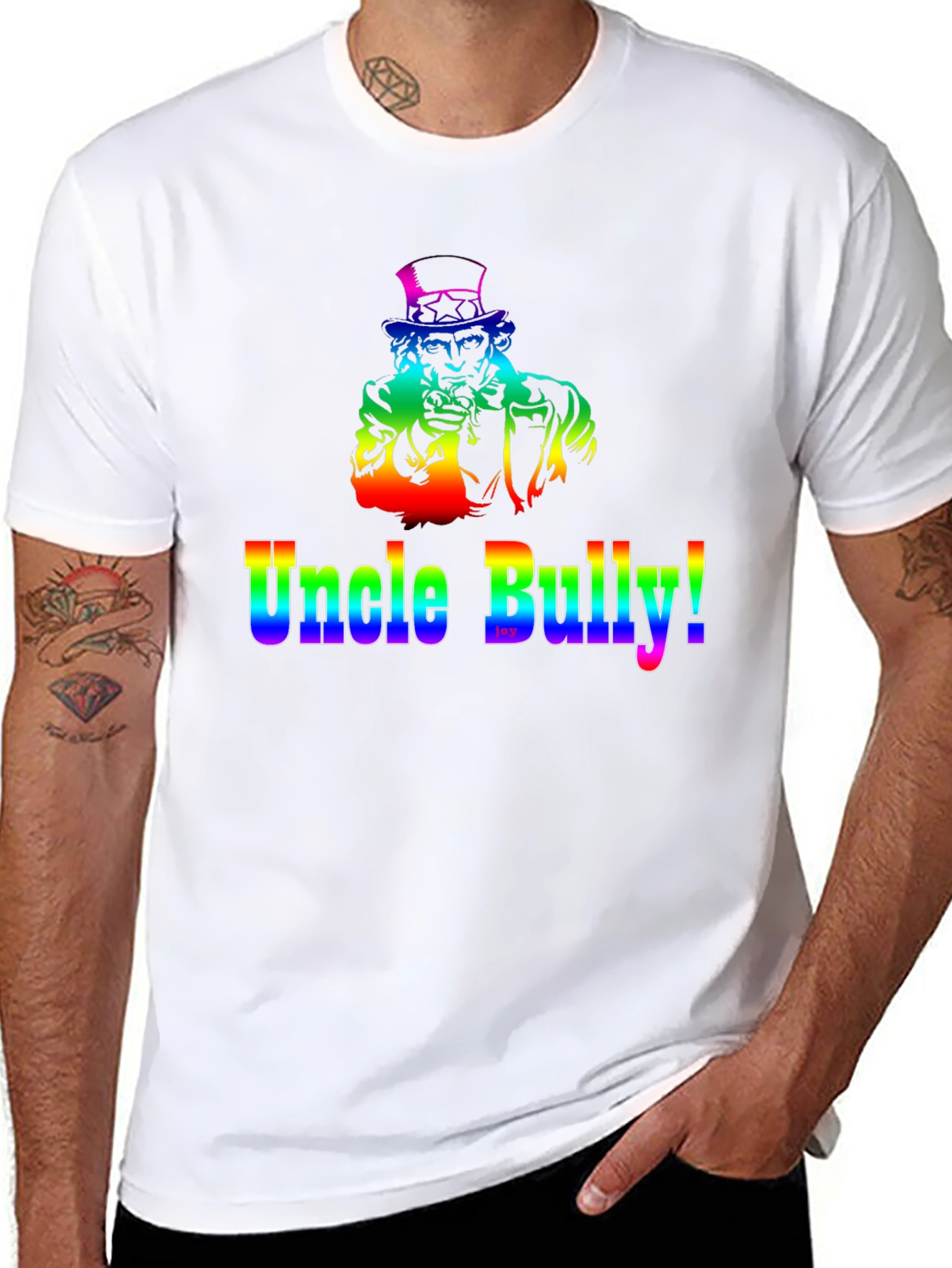 Uncle Bully Rainbow Graphic T-Shirt