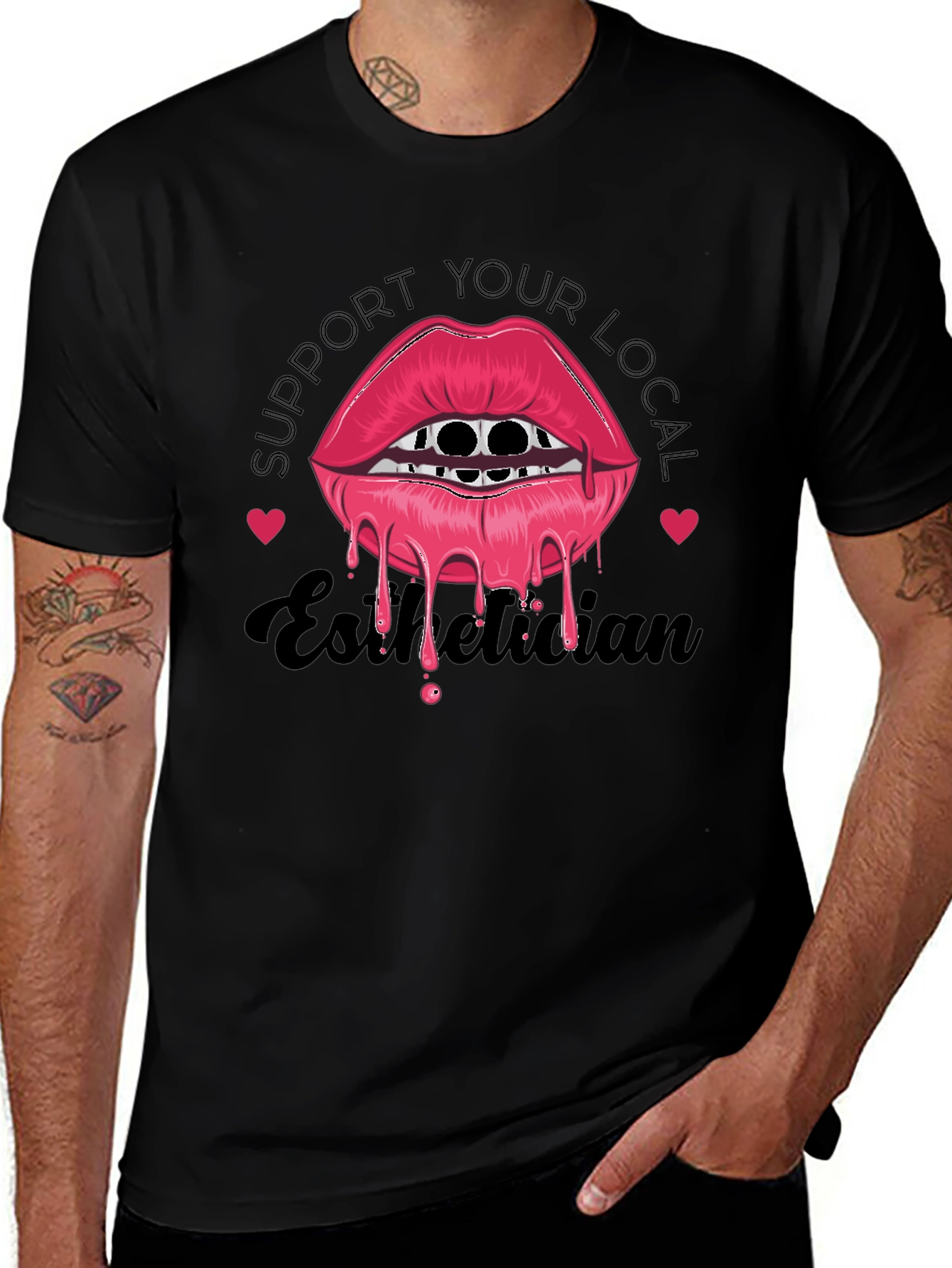 Support Your Local Esthetician Graphic T-Shirt