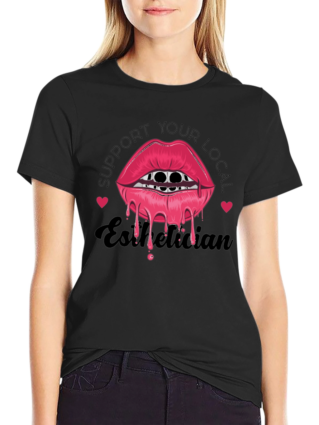 Support Your Local Esthetician Graphic T-Shirt