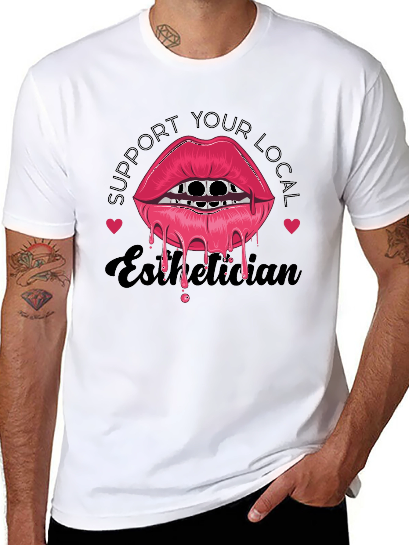 Support Your Local Esthetician Graphic T-Shirt