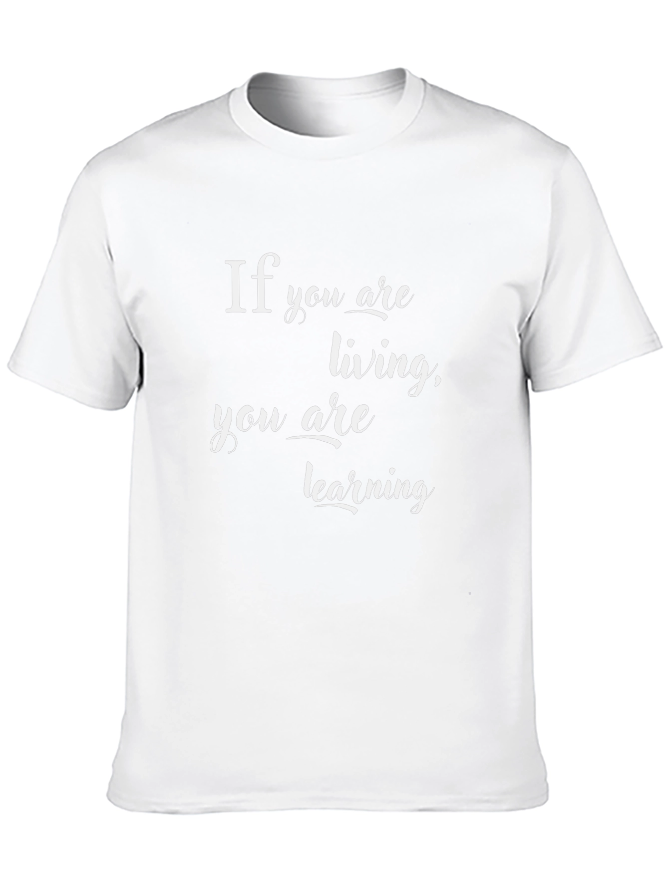Inspirational Living & Learning Black T-Shirt