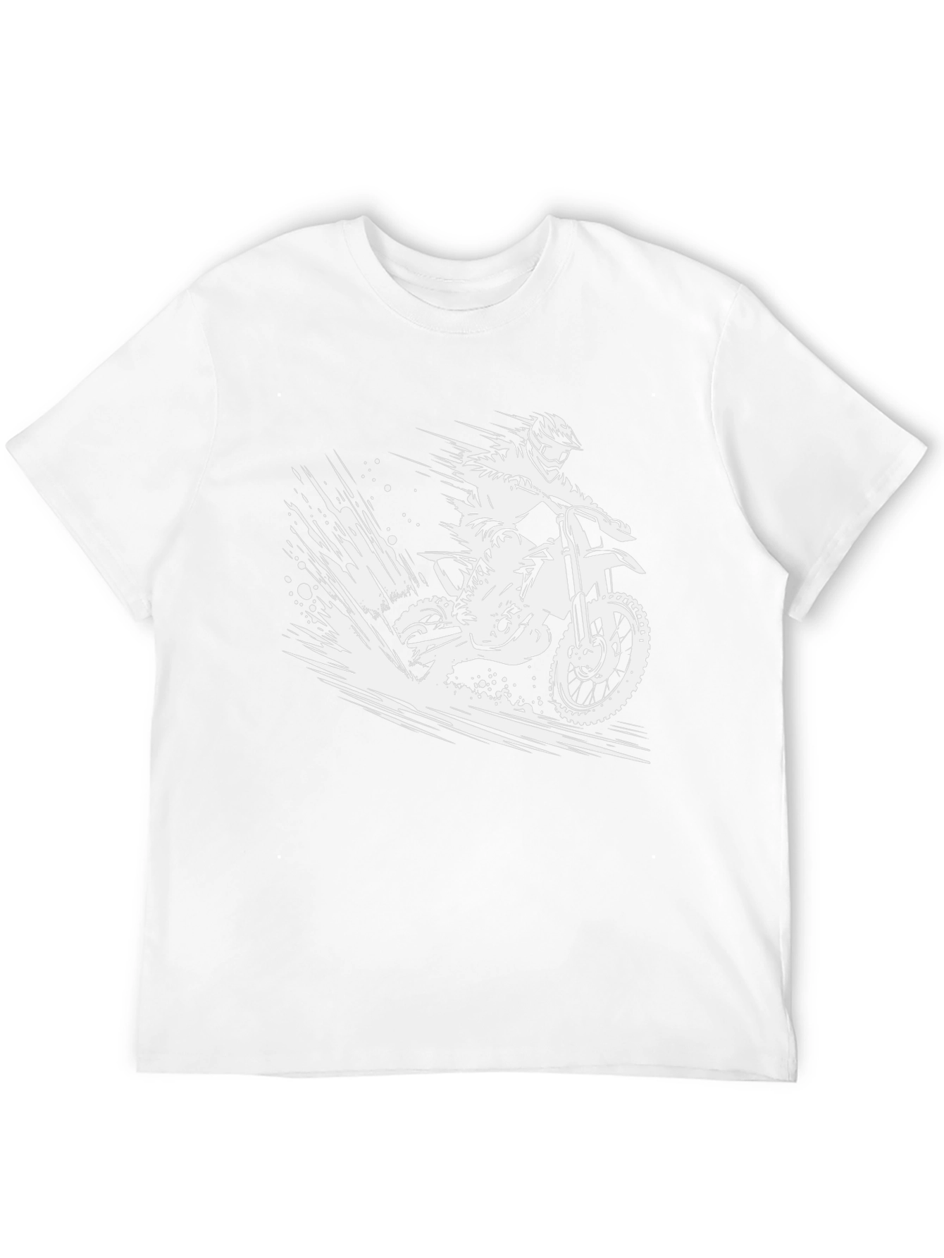 Dirt Bike Rider Graphic Tee - Black