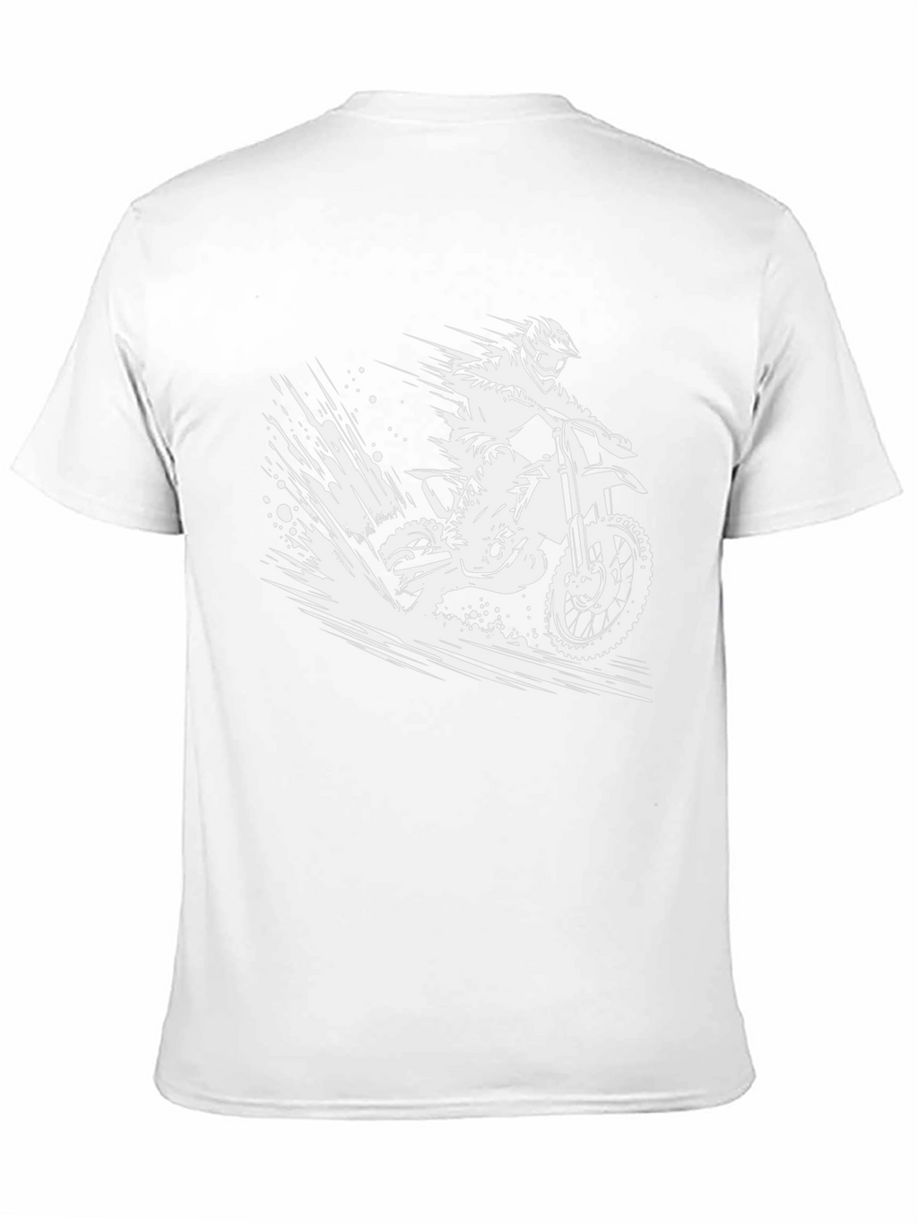 Dirt Bike Rider Graphic Tee - Black