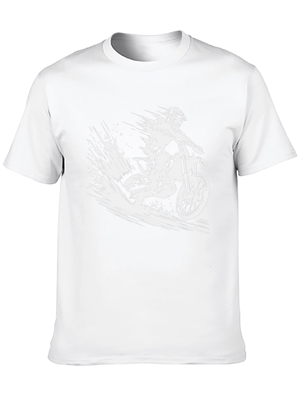 Dirt Bike Rider Graphic Tee - Black