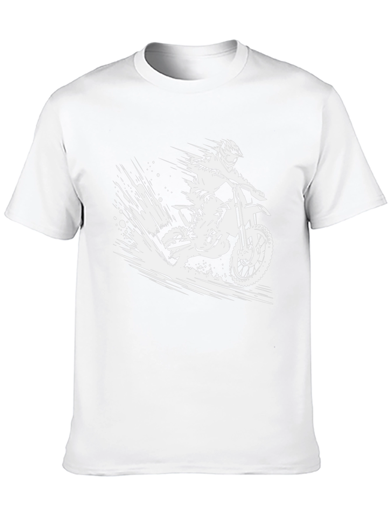 Dirt Bike Rider Graphic Tee - Black