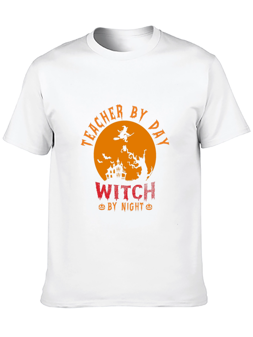 Teacher By Day Witch By Night Halloween T-Shirt