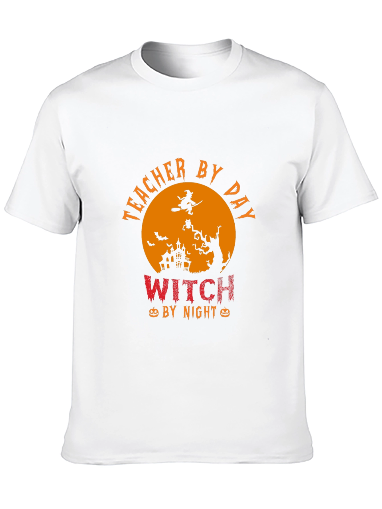Teacher By Day Witch By Night Halloween T-Shirt