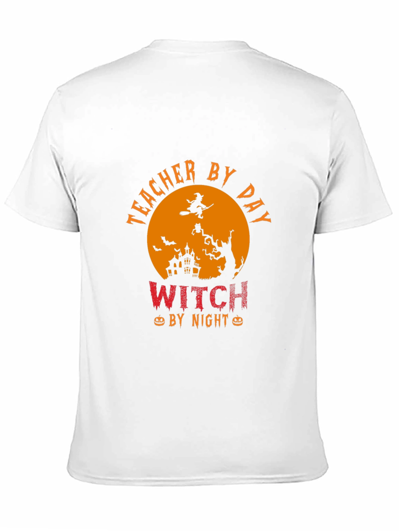 Teacher By Day Witch By Night Halloween T-Shirt