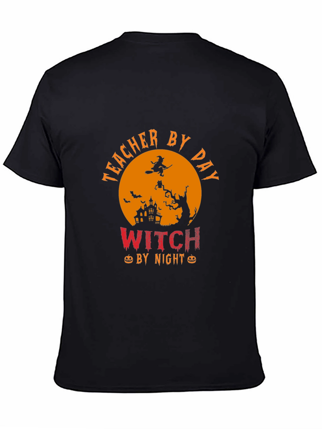 Teacher By Day Witch By Night Halloween T-Shirt