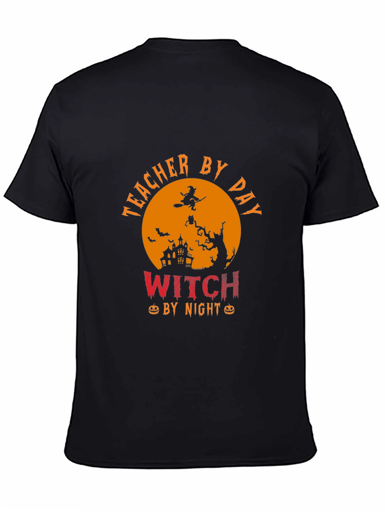 Teacher By Day Witch By Night Halloween T-Shirt