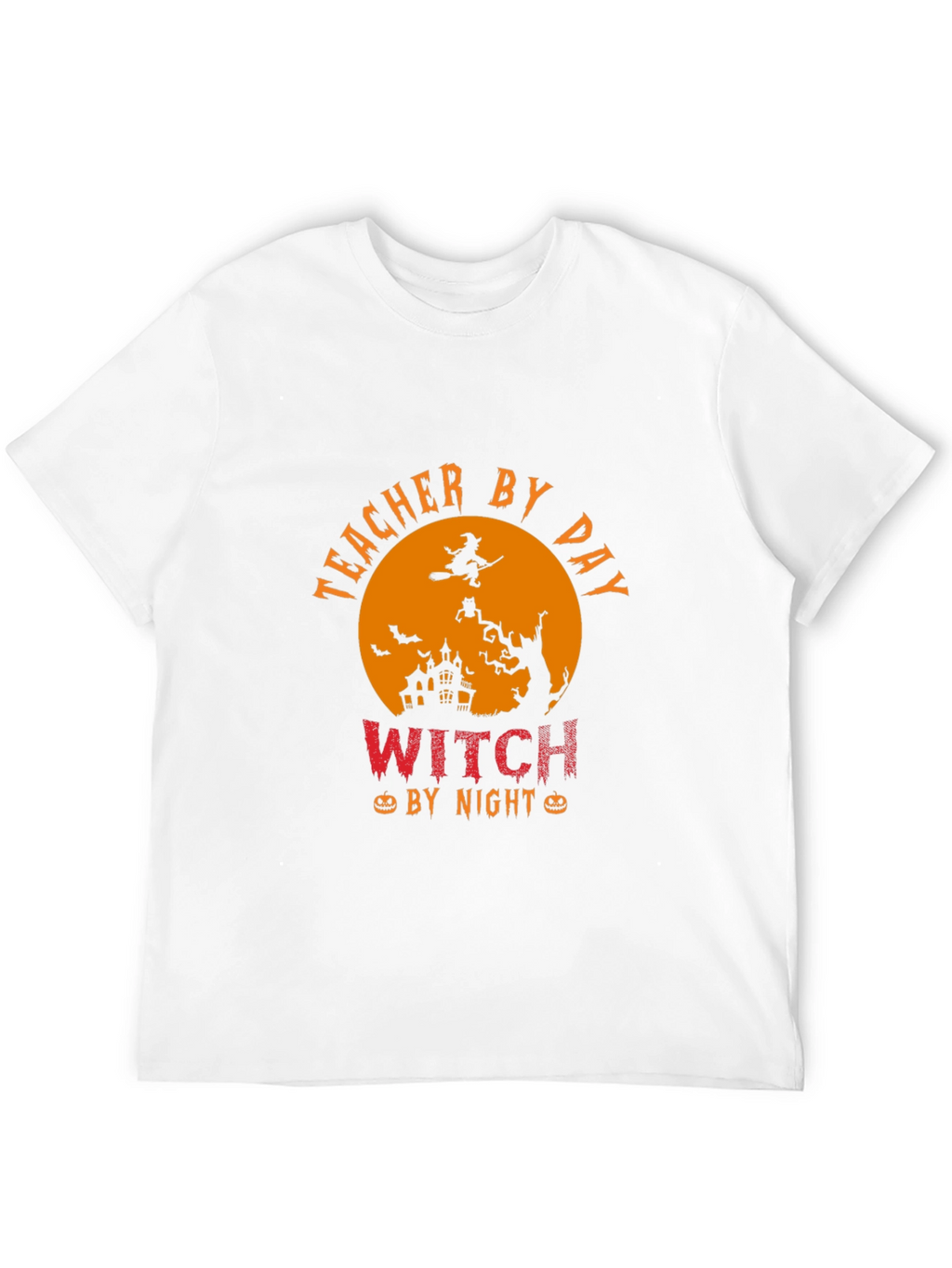 Teacher By Day Witch By Night Halloween T-Shirt