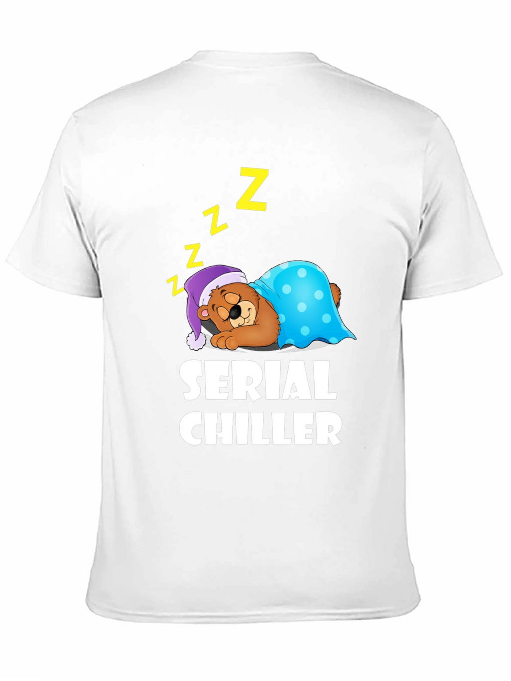 Serial Chiller Graphic T-Shirt Sleeping Bear Cartoon