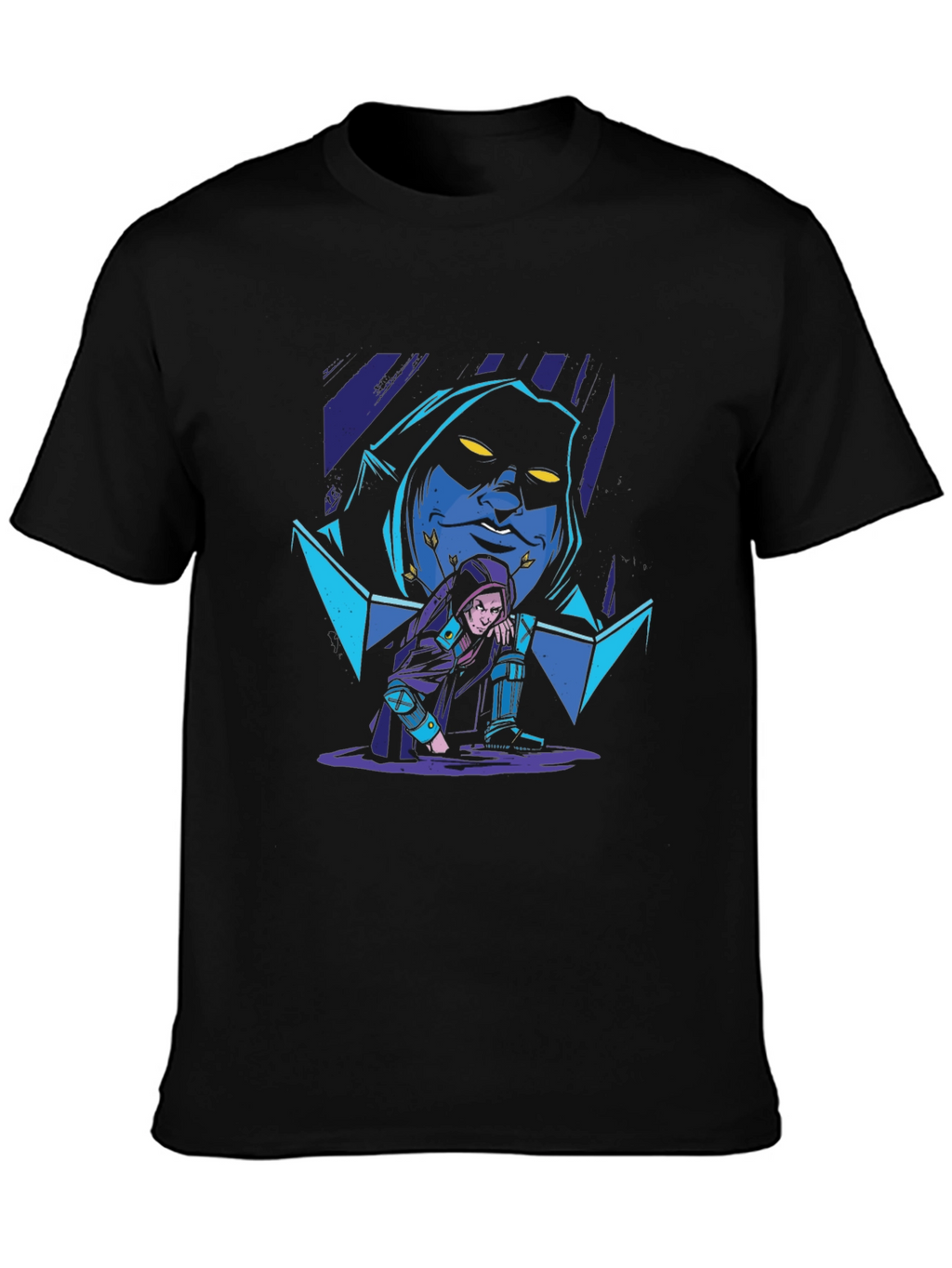 Mystic Duo Graphic T-Shirt - Black