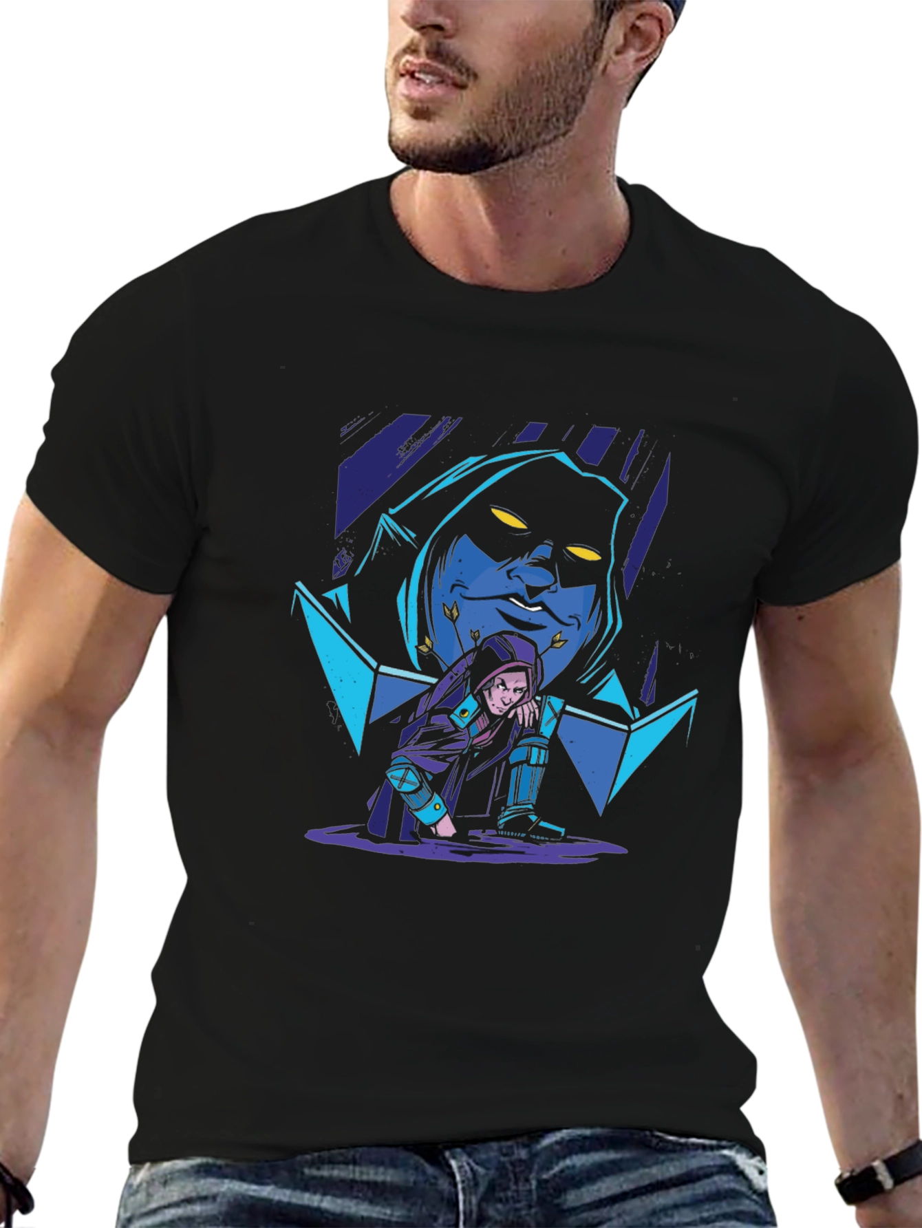 Mystic Duo Graphic T-Shirt - Black