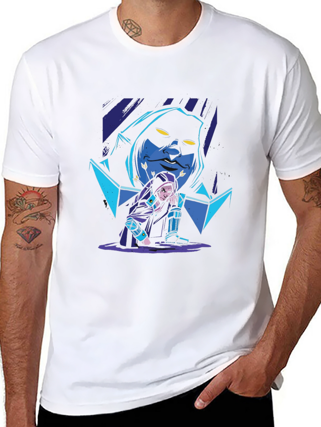 Mystic Duo Graphic T-Shirt - Black
