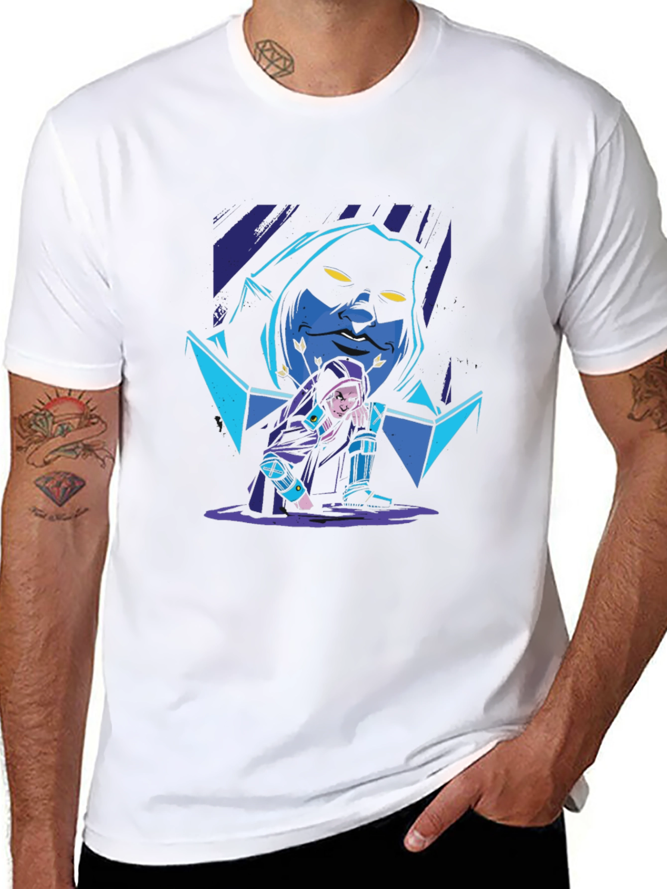 Mystic Duo Graphic T-Shirt - Black