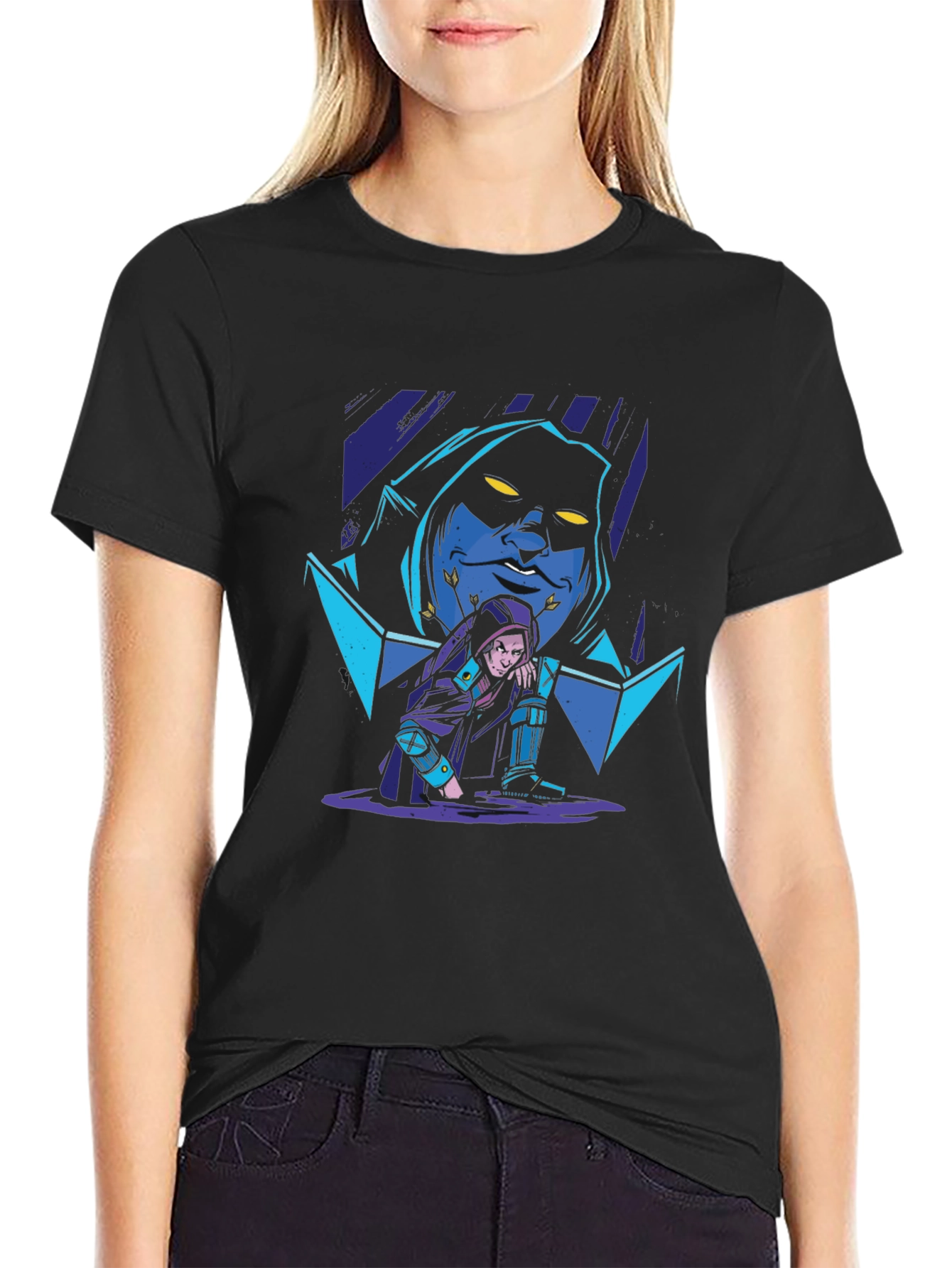 Mystic Duo Graphic T-Shirt - Black