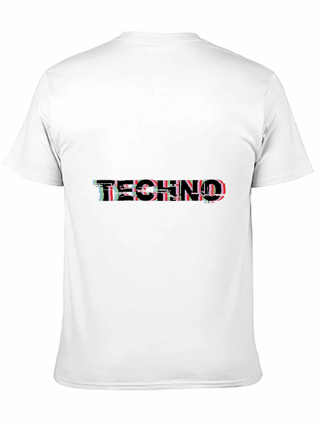 Techno Glitch Black T-Shirt