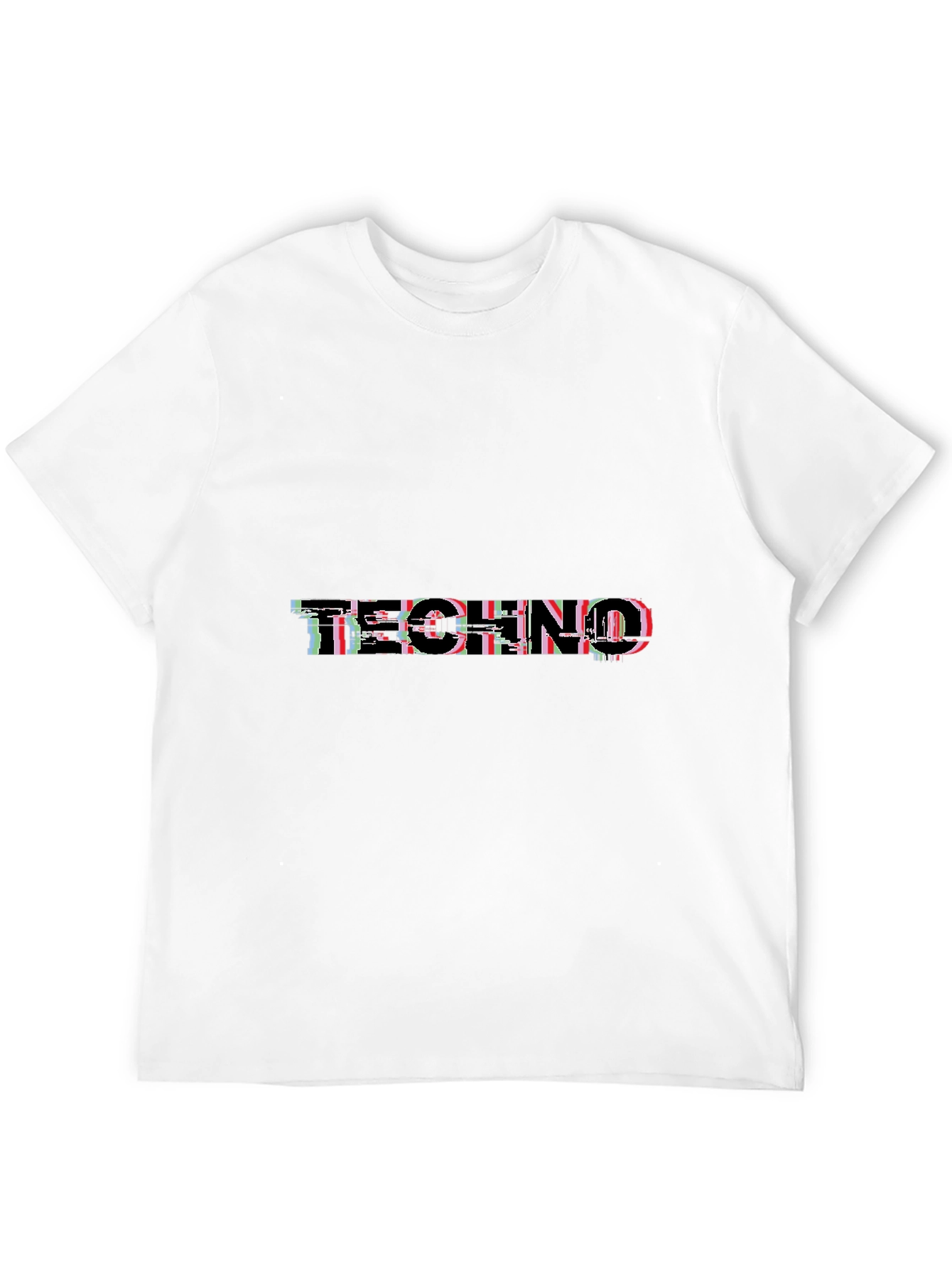 Techno Glitch Black T-Shirt
