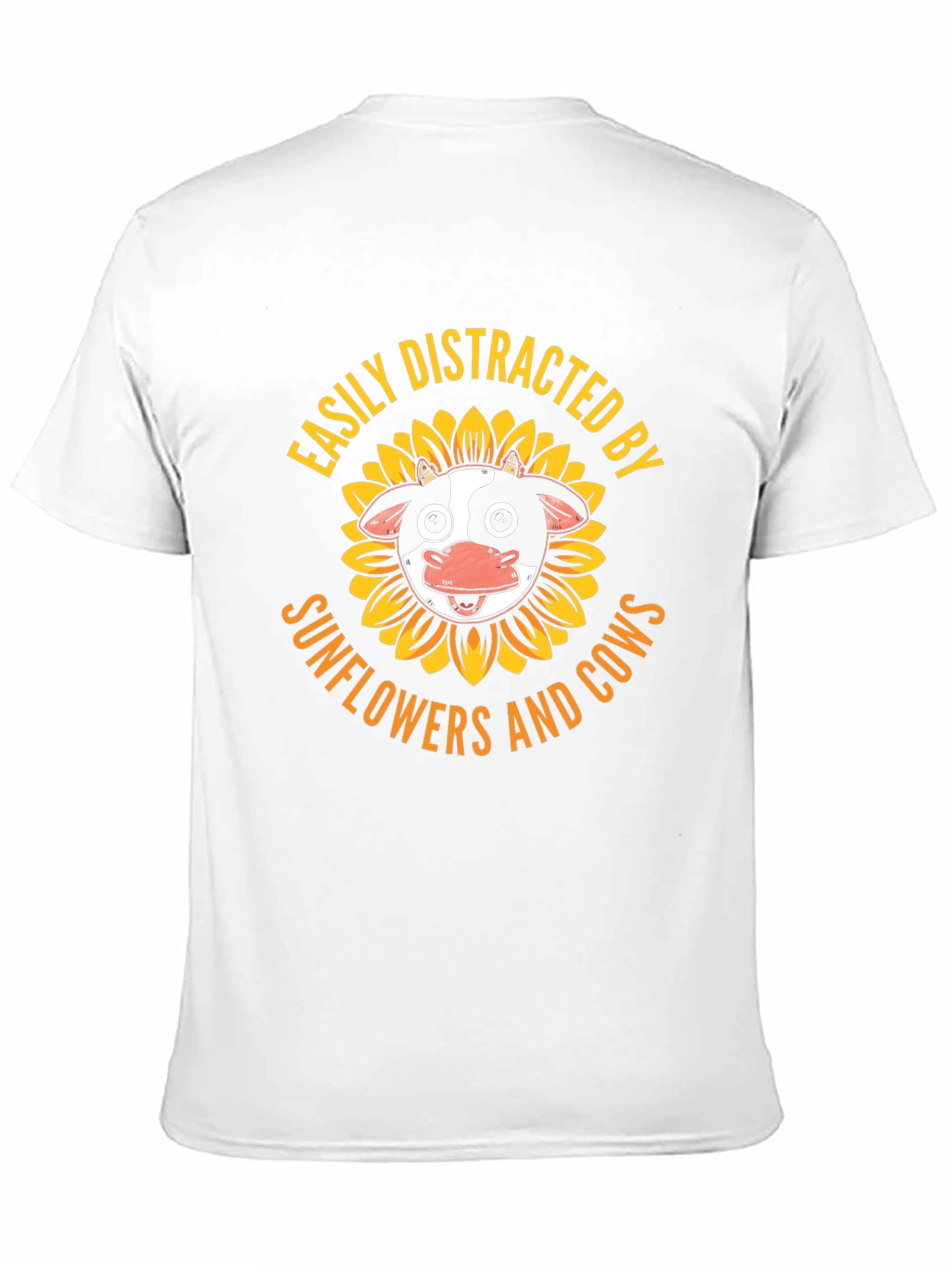 Easily Distracted by Sunflowers and Cows T-Shirt