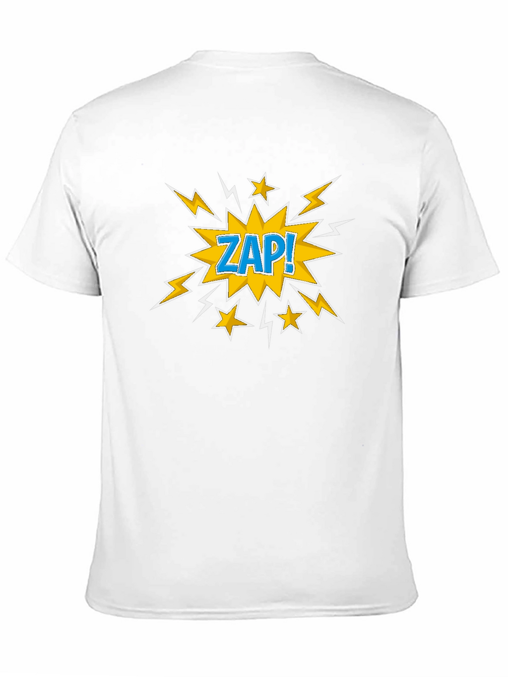 Zap! Graphic Print T-Shirt - Black Cotton Tee