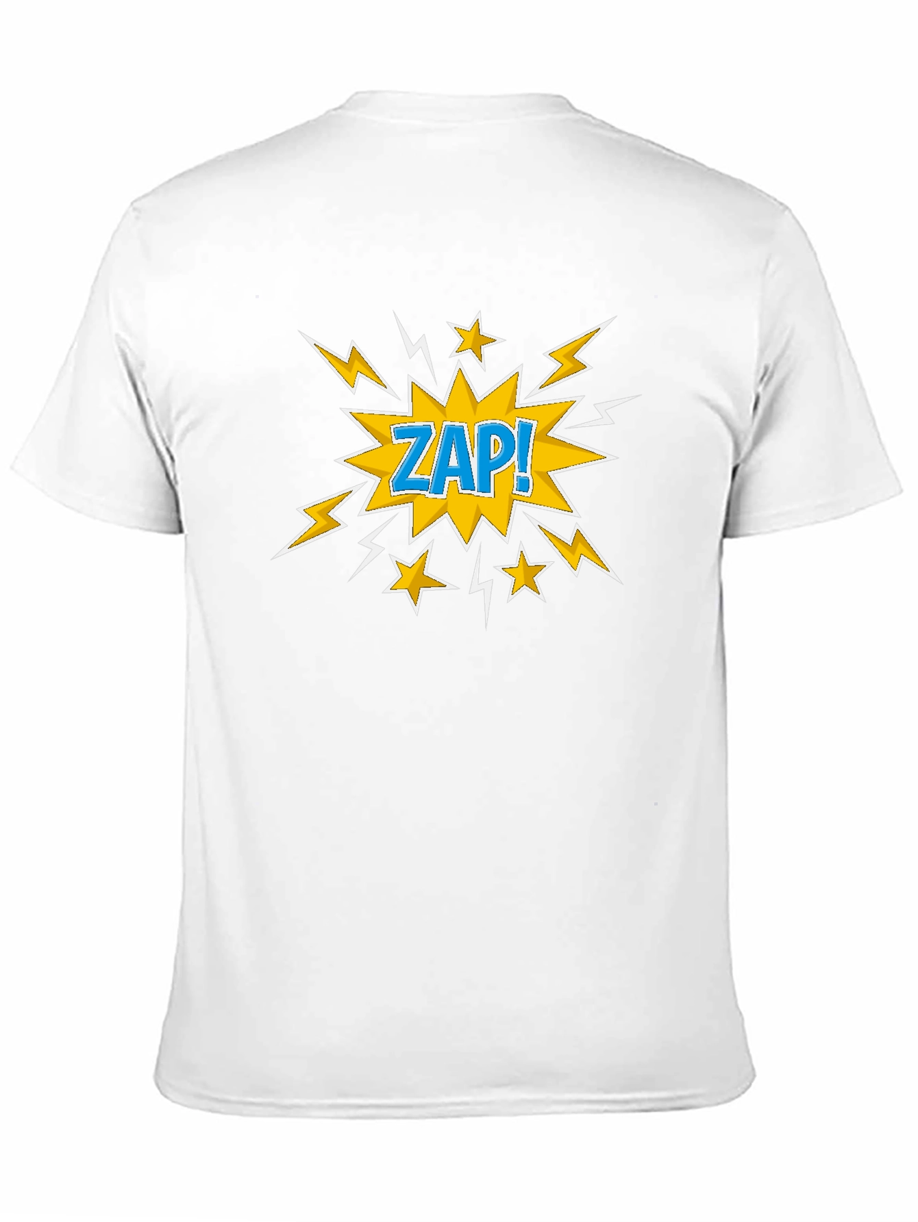 Zap! Graphic Print T-Shirt - Black Cotton Tee