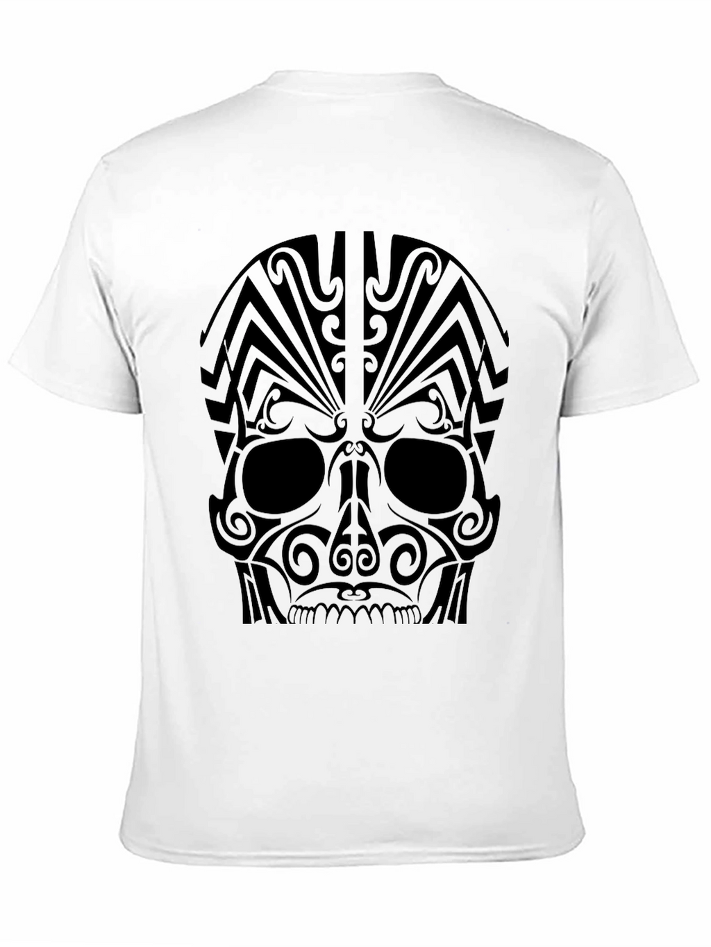 Tribal Skull Graphic Tee - Bold Statement Shirt