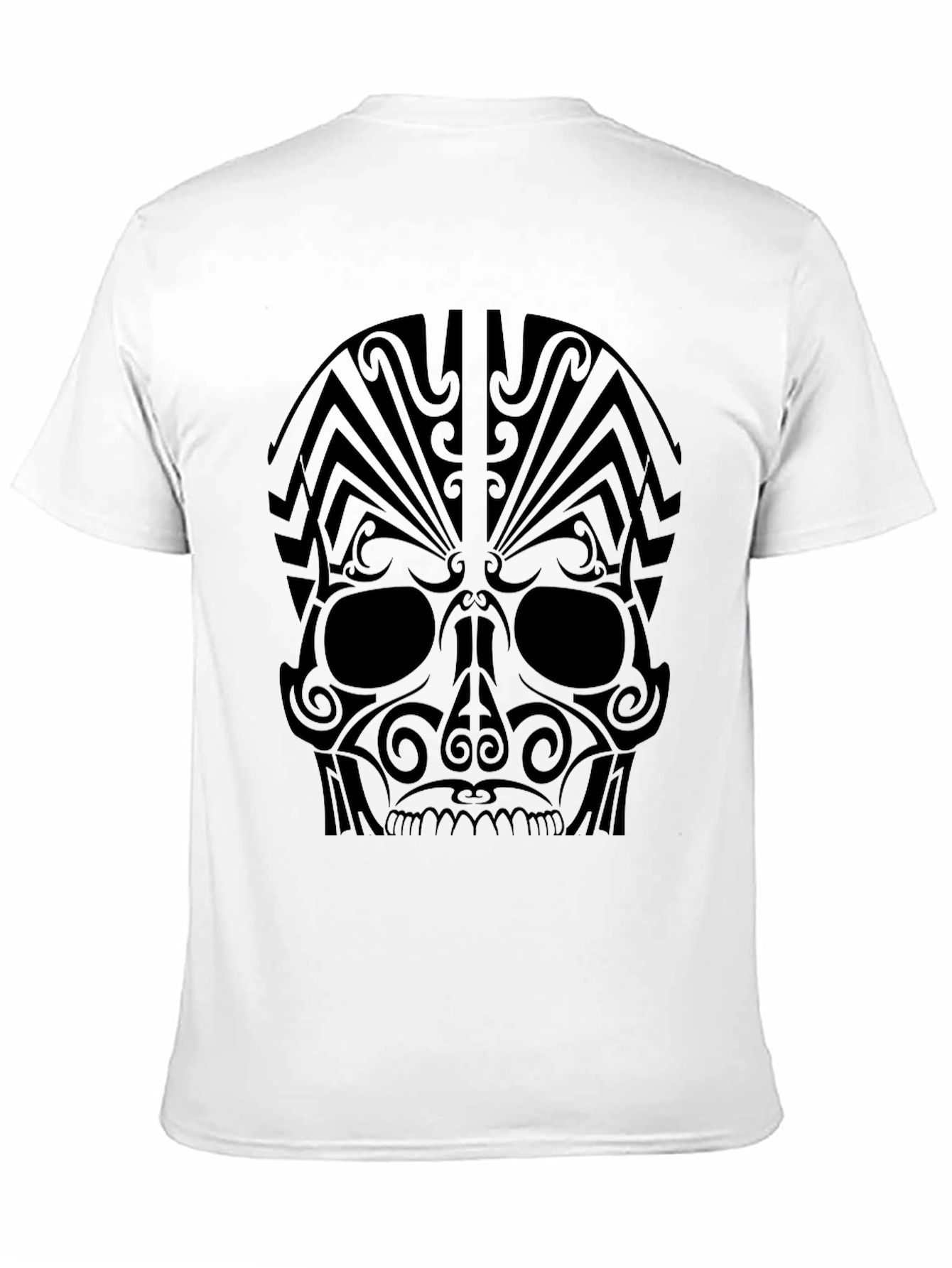 Tribal Skull Graphic Tee - Bold Statement Shirt
