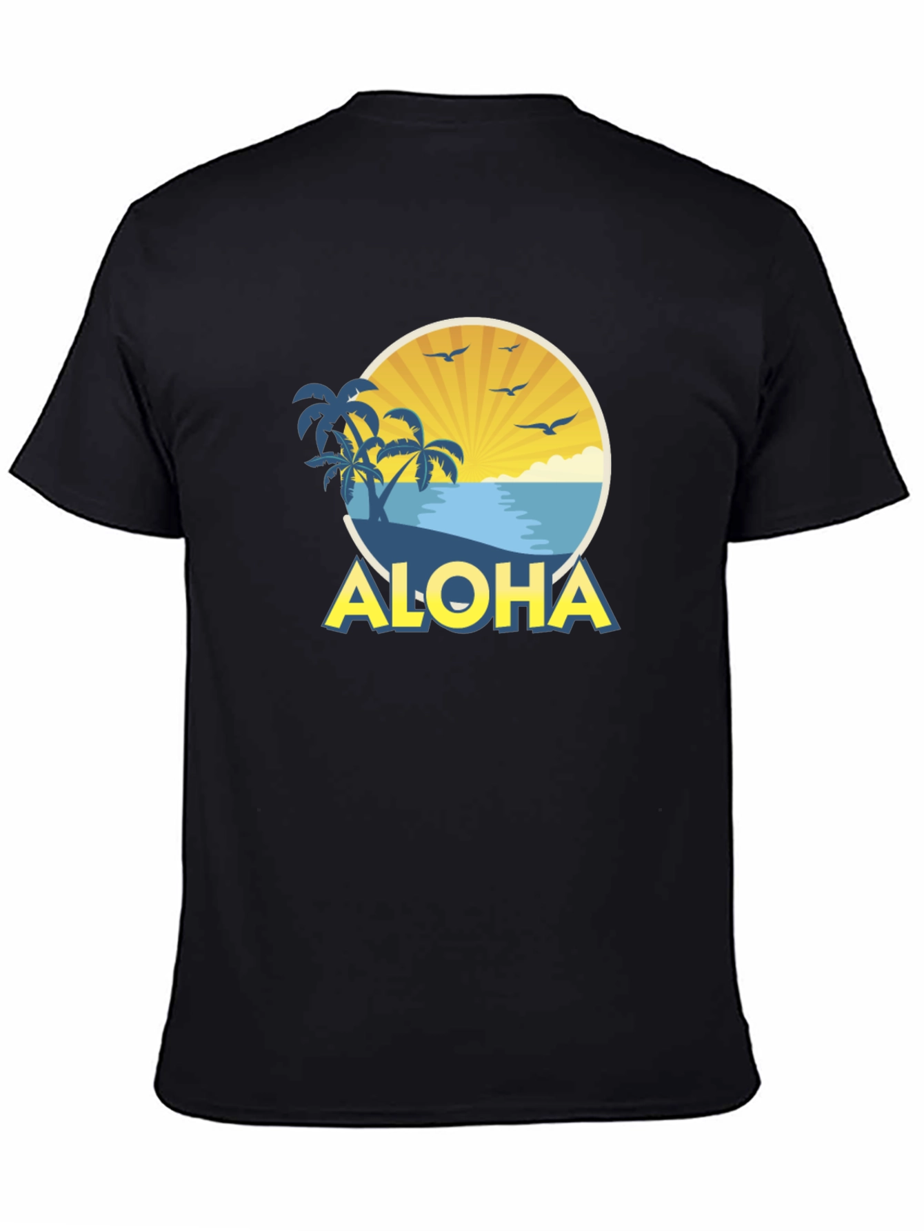Aloha Beach Graphic Tee - Mens Black T-Shirt