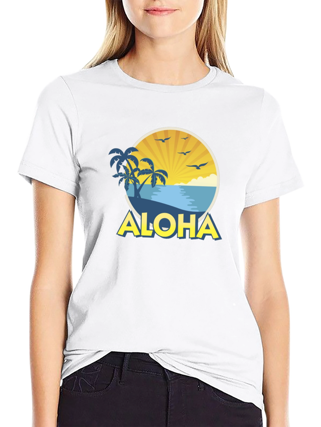 Aloha Beach Graphic Tee - Mens Black T-Shirt