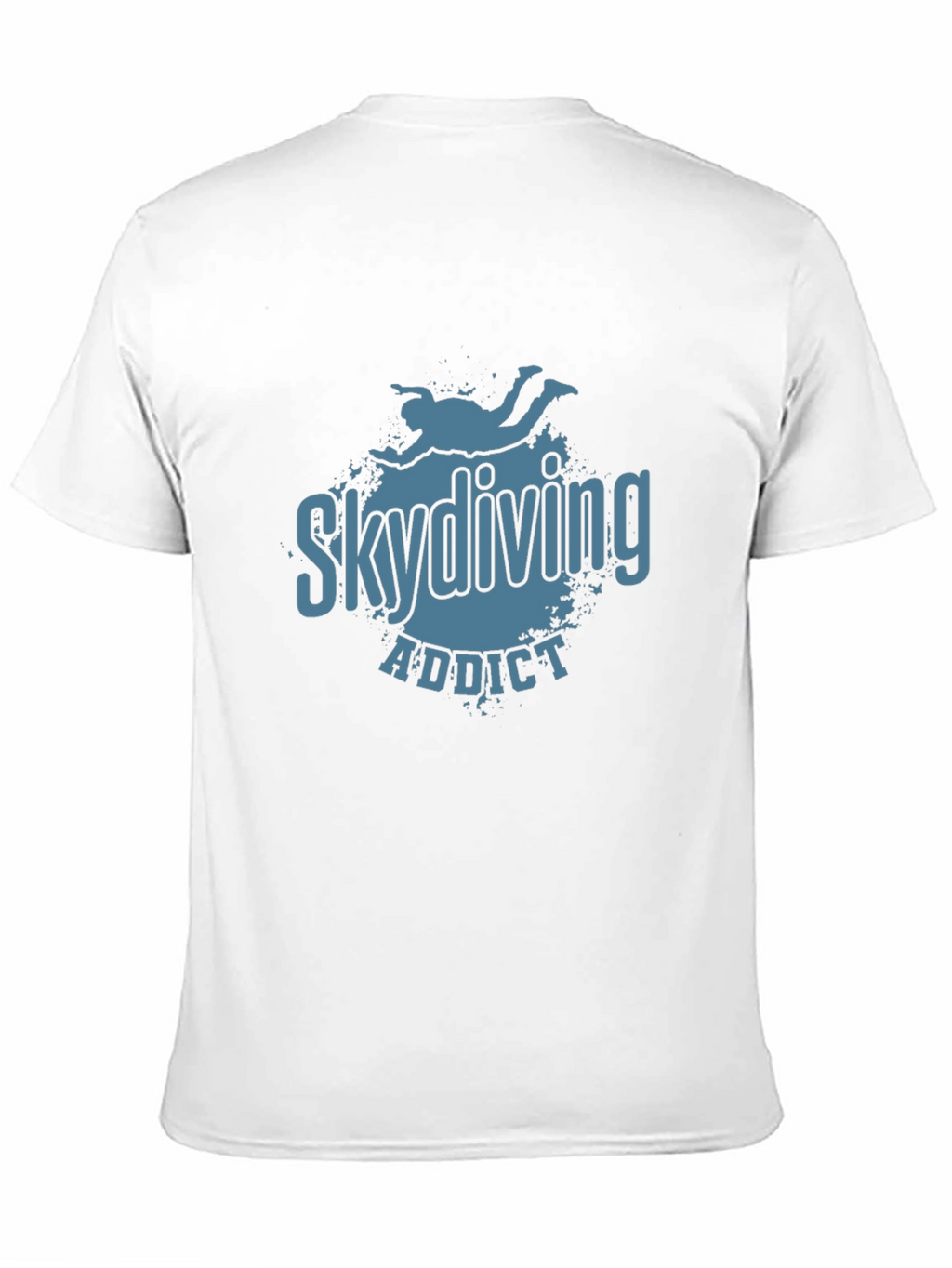 Skydiving Addict Graphic Print T-Shirt