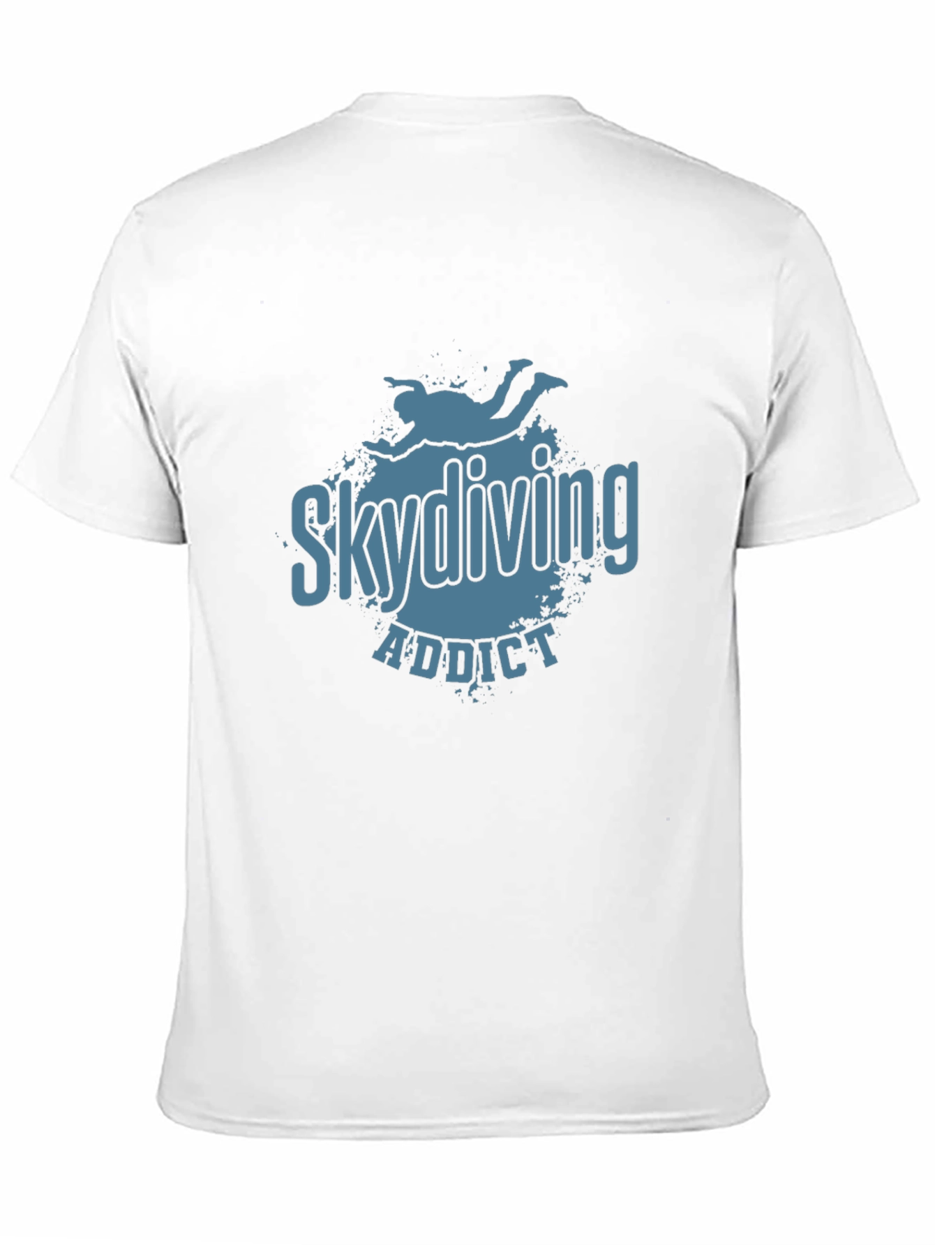 Skydiving Addict Graphic Print T-Shirt