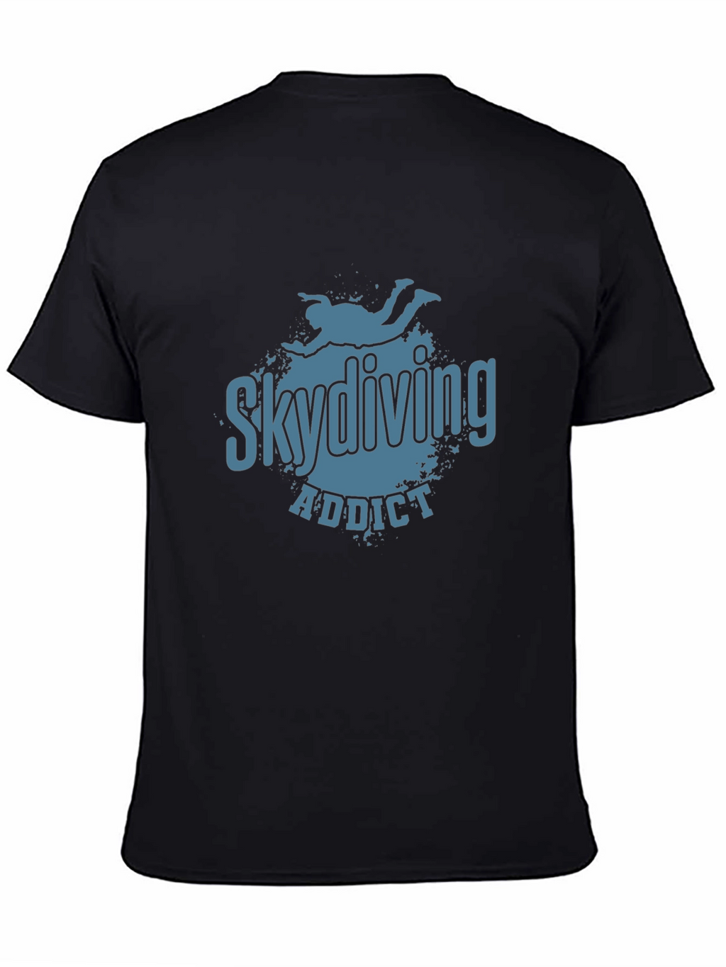 Skydiving Addict Graphic Print T-Shirt