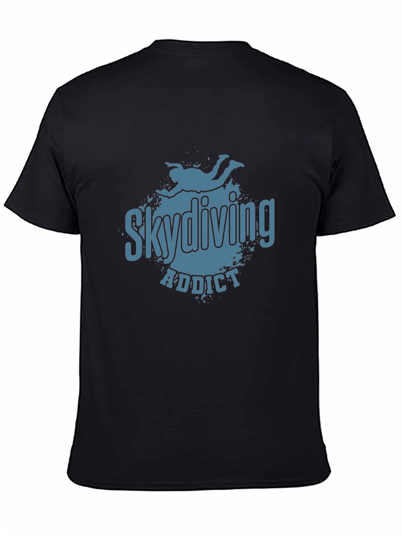 Skydiving Addict Graphic Print T-Shirt