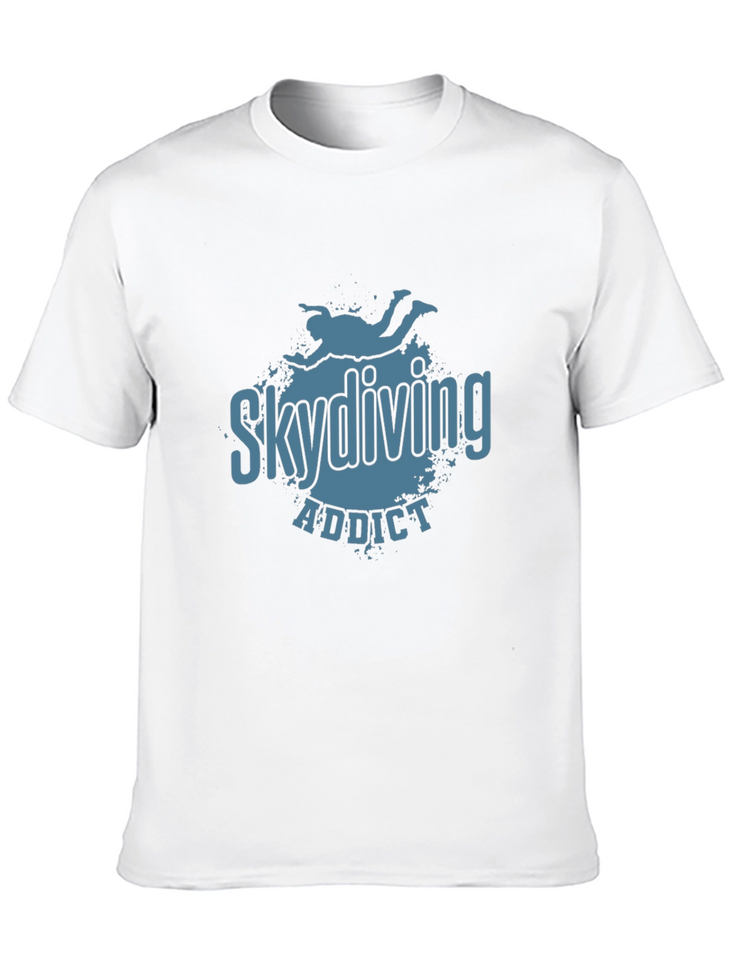 Skydiving Addict Graphic Print T-Shirt