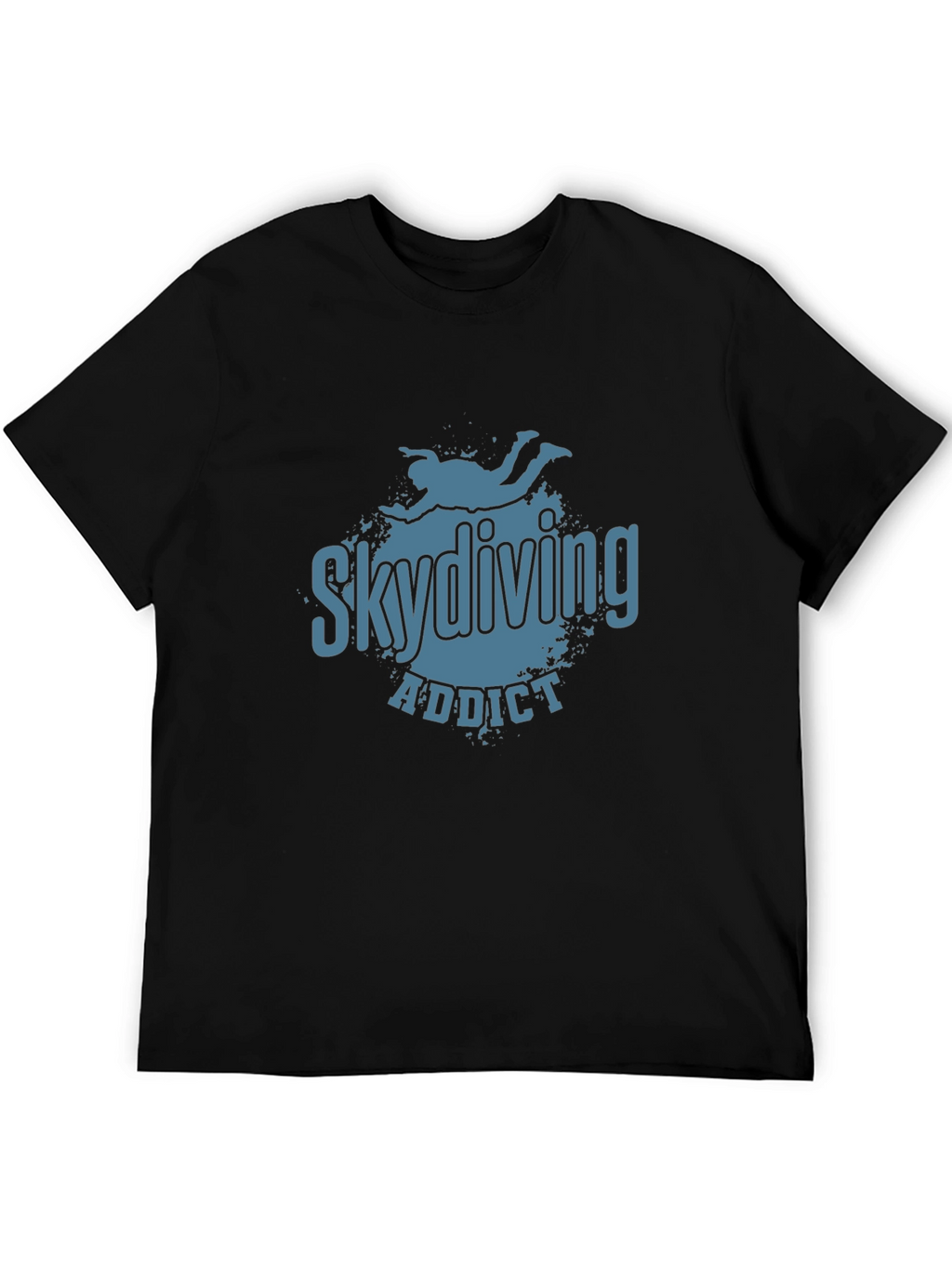Skydiving Addict Graphic Print T-Shirt