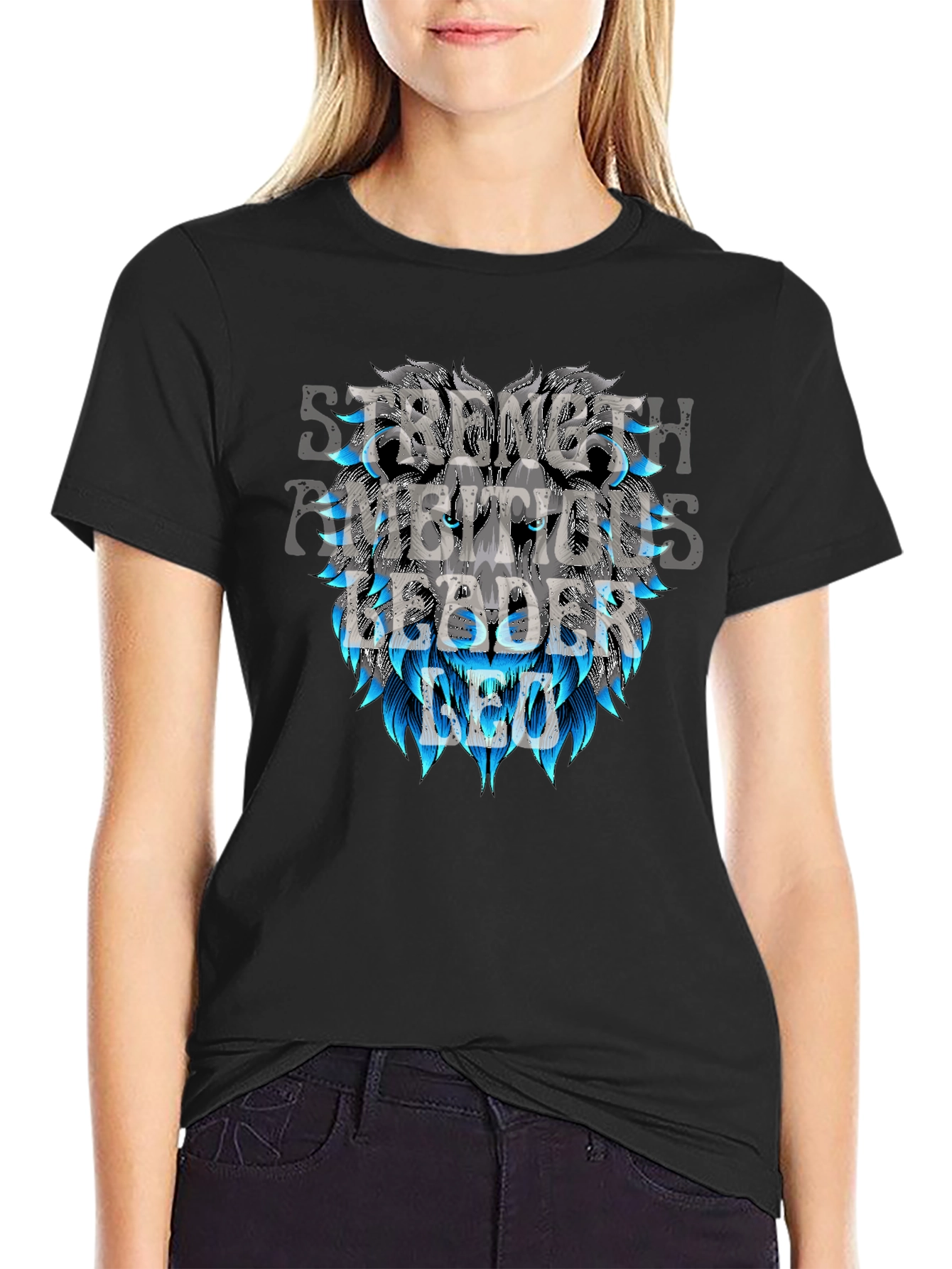 Lion Leader Graphic Tee - Strength Ambition