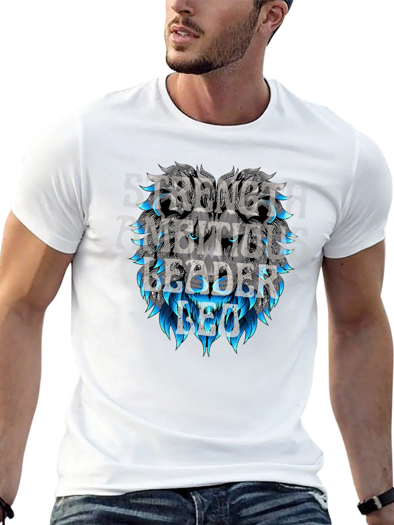 Lion Leader Graphic Tee - Strength Ambition