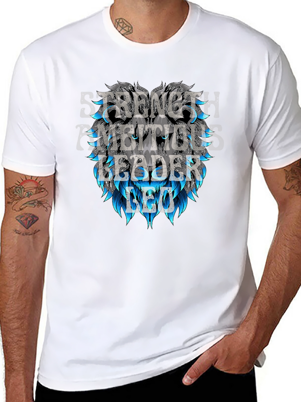 Lion Leader Graphic Tee - Strength Ambition