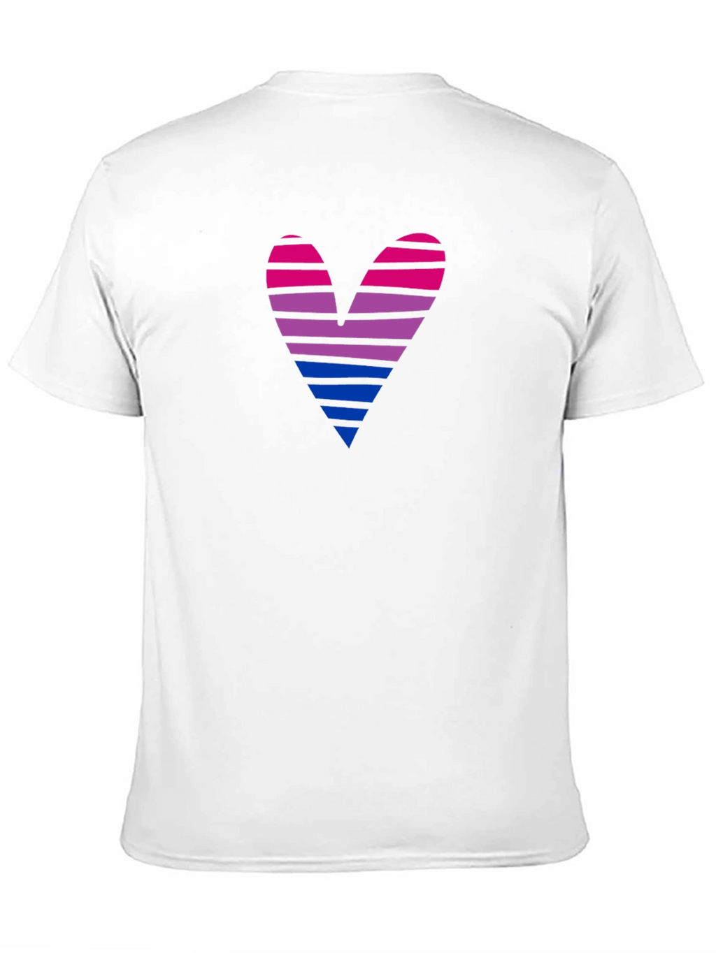 Bisexual Pride Heart Graphic T-Shirt