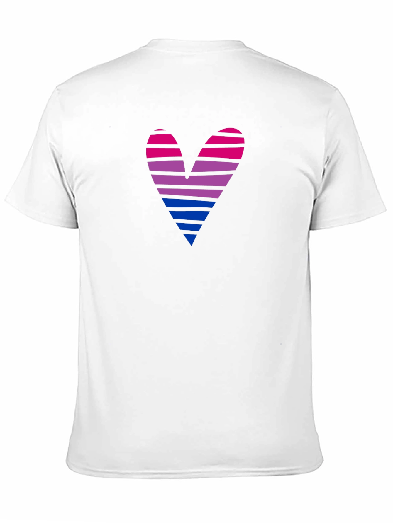 Bisexual Pride Heart Graphic T-Shirt