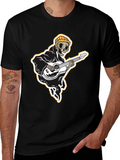 Skeleton Guitarist Graphic Tee