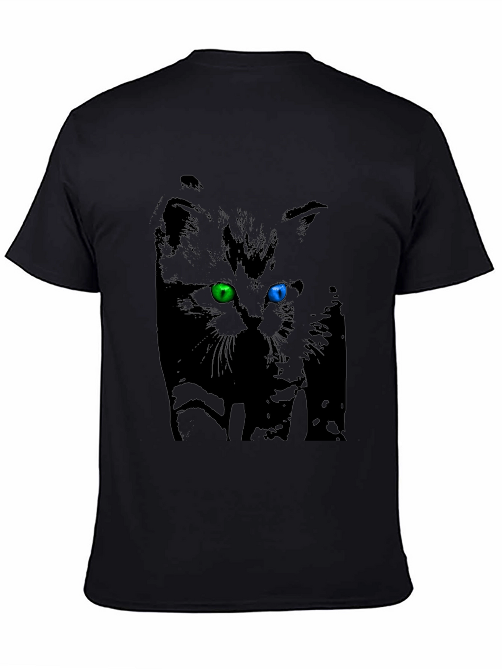 Heterochromia Kitten Black T-Shirt