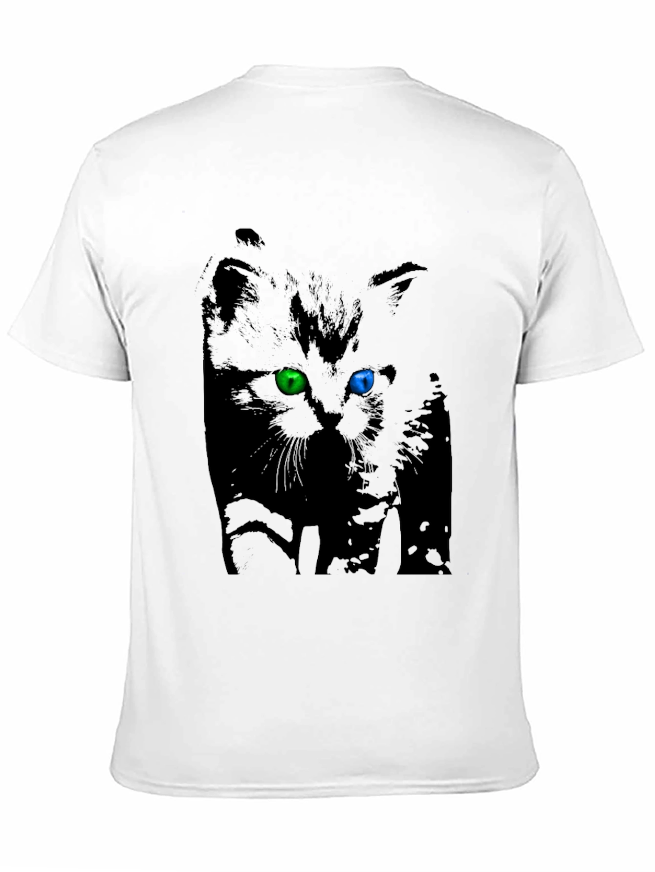Heterochromia Kitten Black T-Shirt