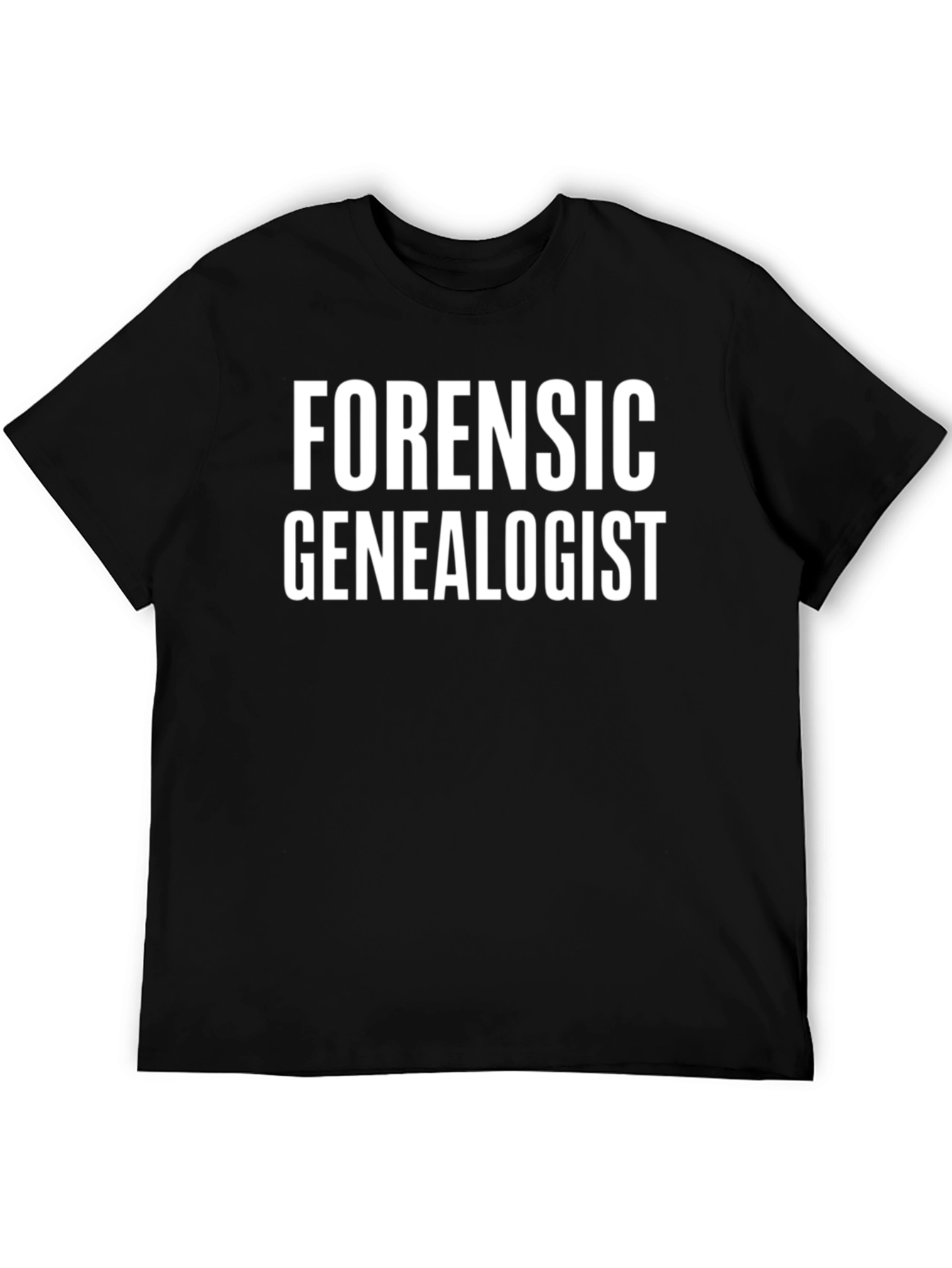 Forensic Genealogist Black T-Shirt